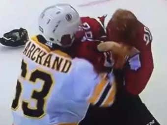 Brad Marchand DESTROYS Lars Eller In One of the Most Dominant Fights In Recent Memory
