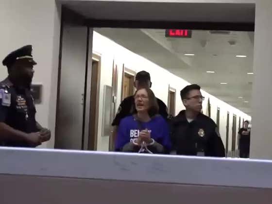 Anti-Kavanaugh Protester Unleashes The Best Scream I've Ever Heard