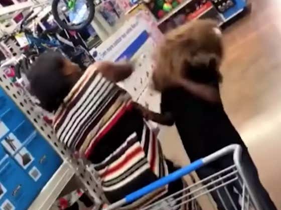 Mom Punches Her Kid Right In The Face When He Sneaks Up On Her Wearing A Chewbacca Mask