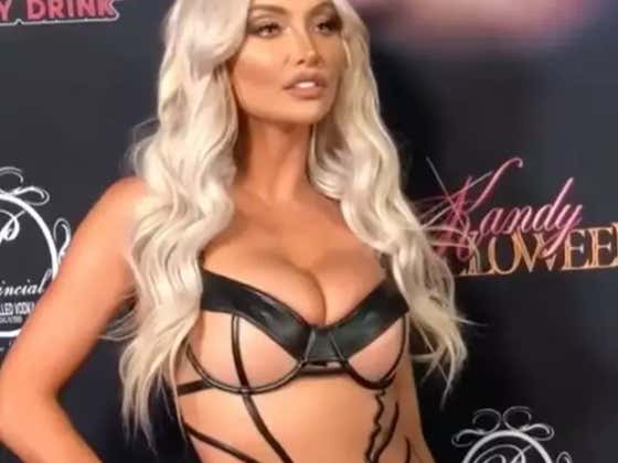 Lindsey Pelas Got Very....Creative With Her Halloween Costume