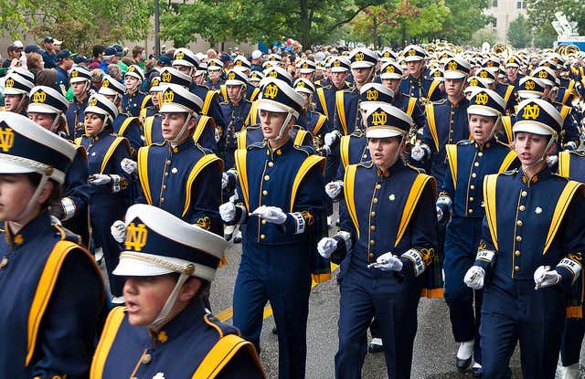 Marching Band Uniform Porn - The Men Of Notre Dame\