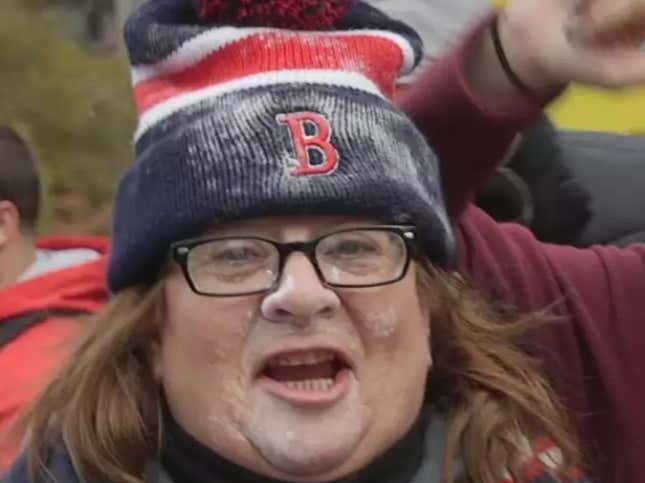 Caleb At The Red Sox Parade