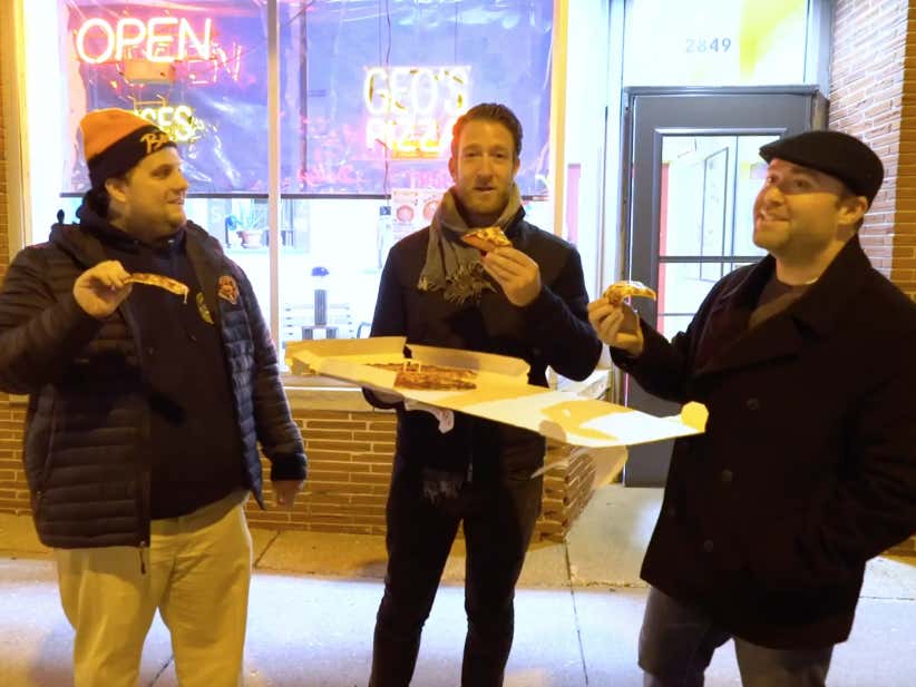 Barstool Pizza Review - Geo's (Chicago) With Barstool Eddie and White Sox Dave