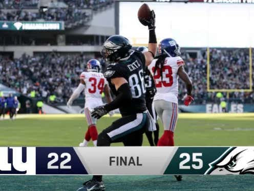 STILL SOMEHOW ALIVE: The Eagles Come Back From Down 19-3 And Beat The Somehow Even More Clueless Giants