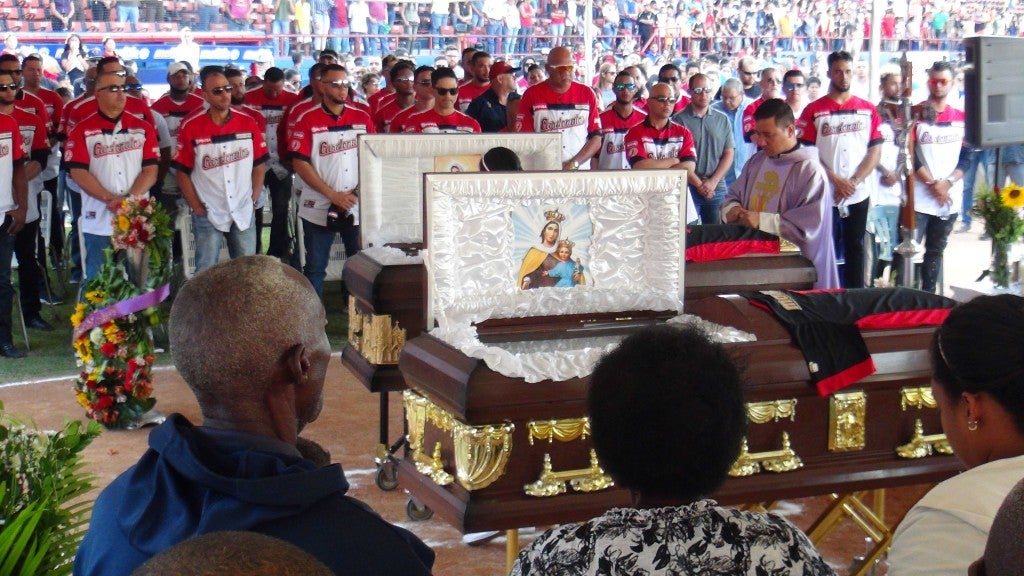 BASEBALL-VENEZUELA-CRIME-PLAYERS-MASS
