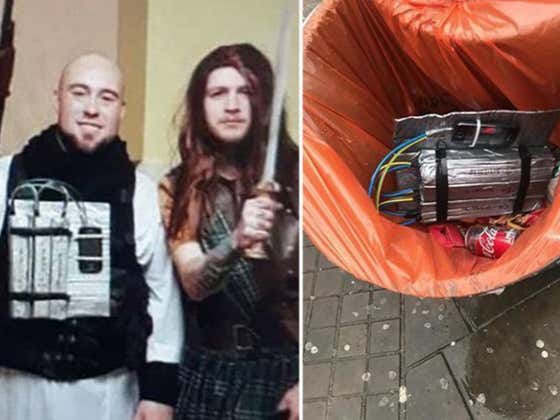Partier In ISIS Costume With AK-47 & Suicide Belt Sparks Bomb Scare