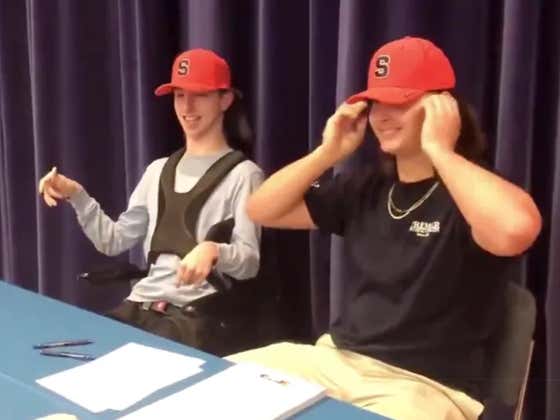 Must Watch - Recruit Has Beautiful Signing Day Ceremony With Friend