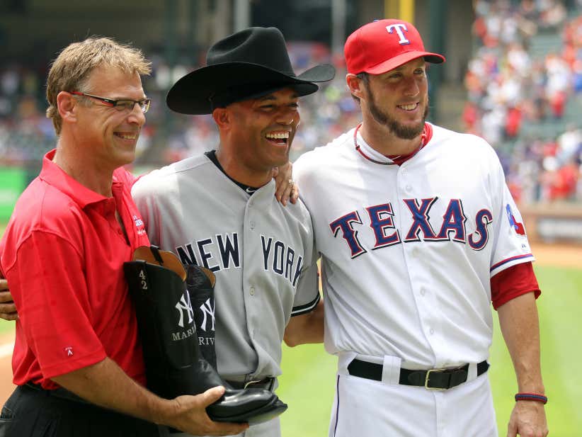 Michael Young And The Texas Rangers Tried To Cheat Against Mariano Michael Young And The Texas Rangers Tried To Cheat Against Mariano Rivera But Still Couldn T Touch Him Barstool Sports