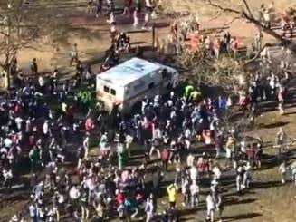 Patriots Fans Riot. And by 'Riot' I Mean They Freed an Ambulance Stuck in Mud