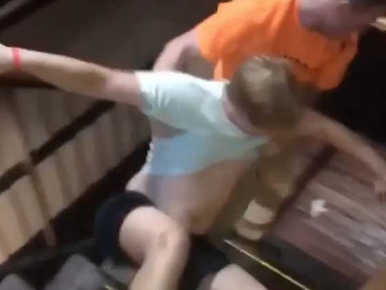 College Kid Gets Rag-dolled By Bouncers, Thrown Down Two Sets Of Stairs