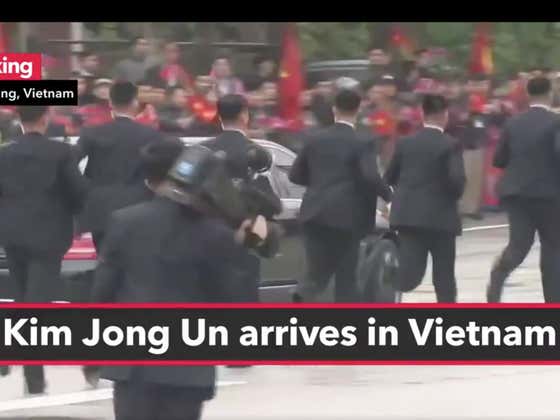 Kim Jong Un's Running Body Guards Are Back In Action In Vietnam!