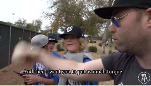 White Sox Dave Teaches A 12 Year Old How To Throw A Curveball