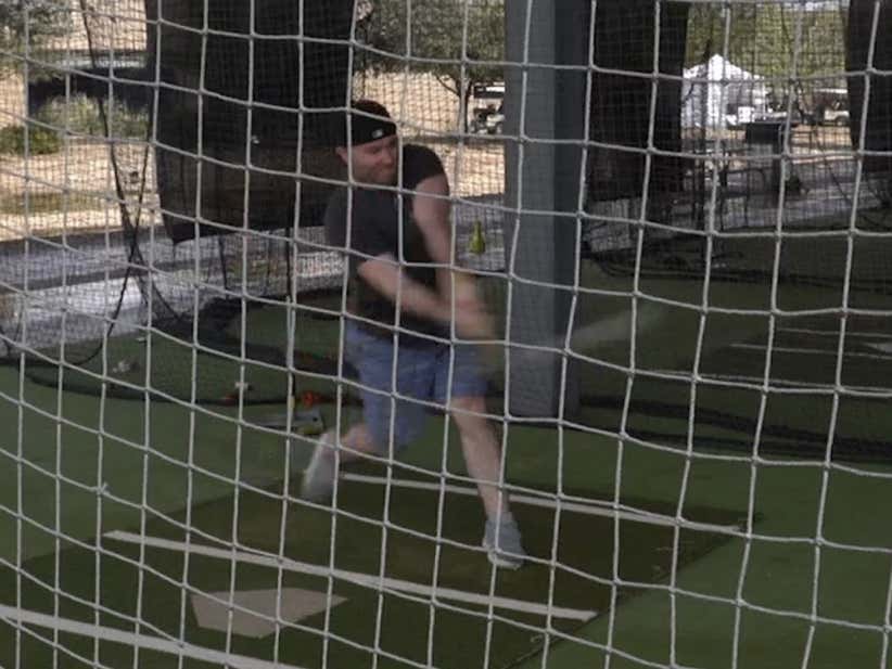 I Took Hacks In The Sox Batting Cages Yesterday and Hit A Ball To The Moon