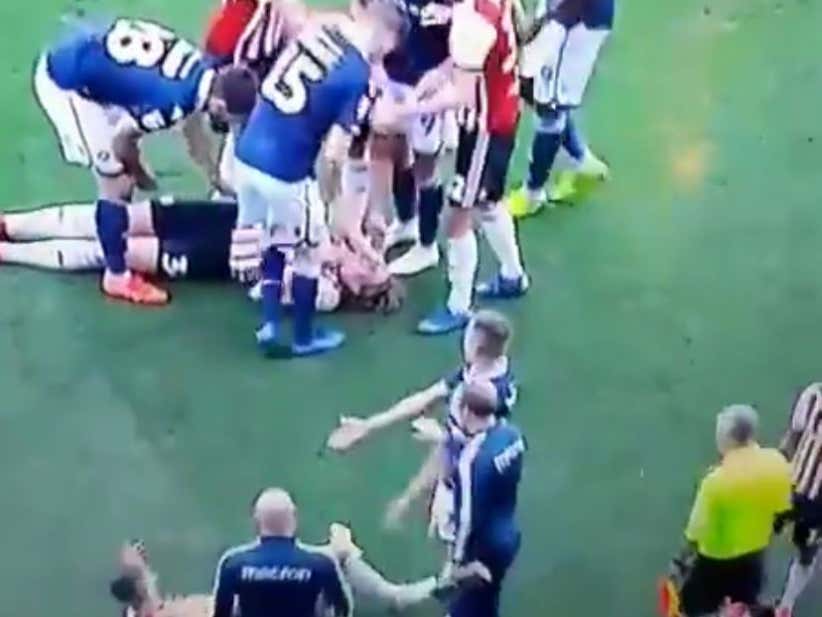 Three Of The Best Soccer Flops Ever In A 15 Second Span Barstool Sports