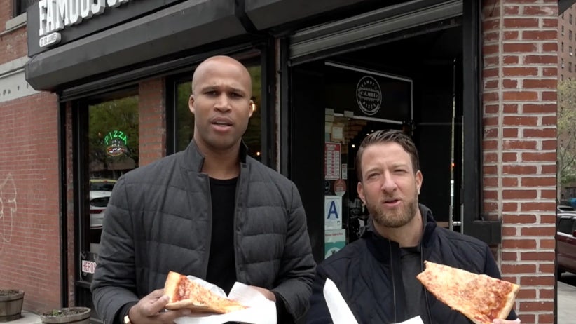 Barstool Pizza Review - Famous Calabria Pizza With Special Guest Richard Jefferson