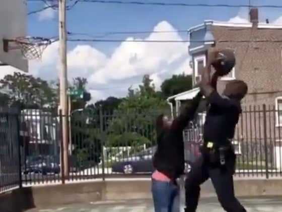 Cop Shows Up To Park And Absolutely Destroys Some Kid In 1-On-1 While Talking Shit