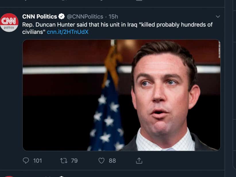 Congressman Duncan Hunter Tells Zero Blog Thirty That His Unit "Killed