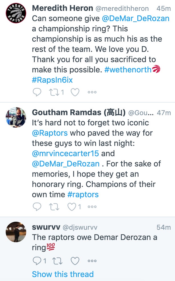 Demar derozan championship ring online