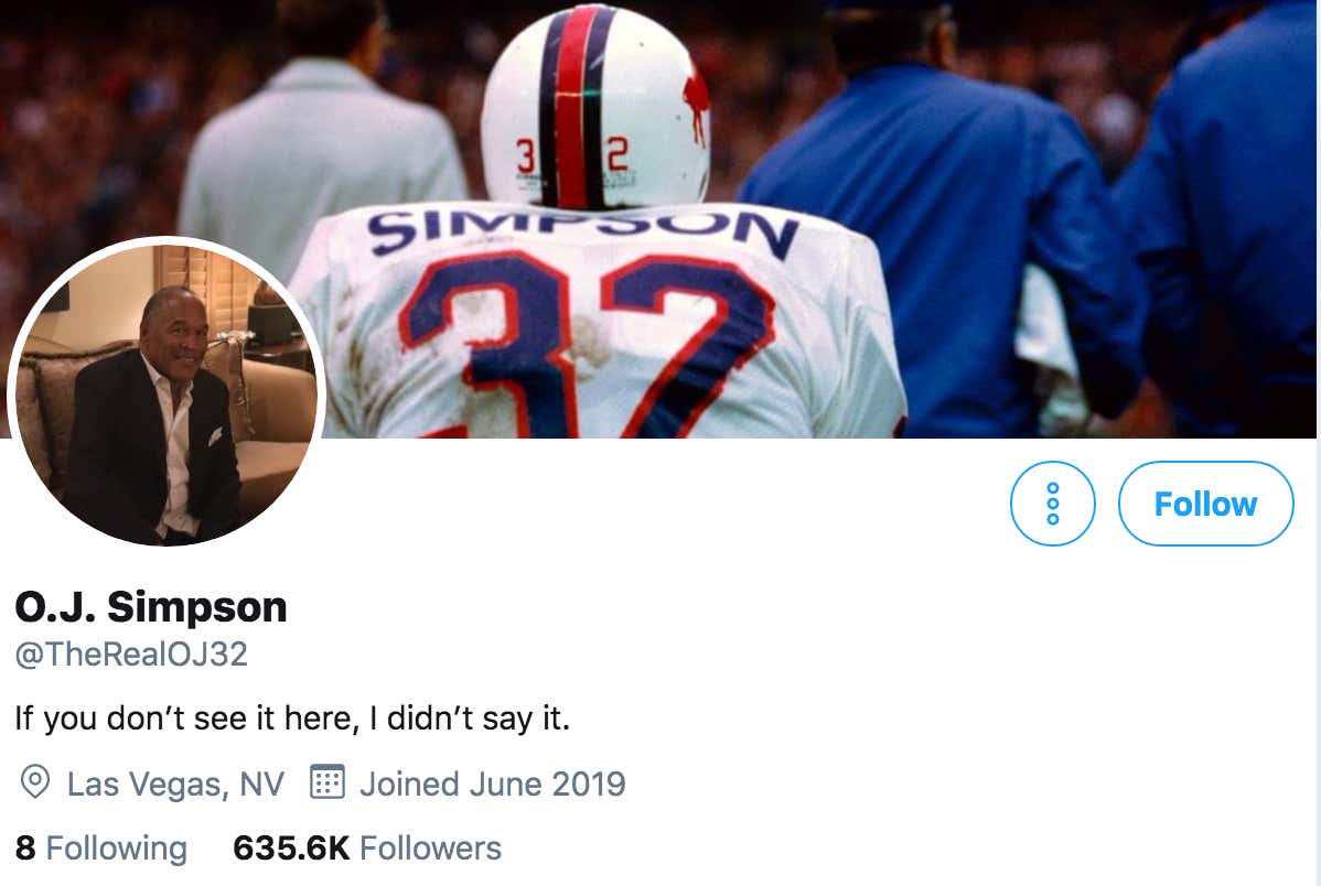 Oj Simpson Twitter Hysteria Is One Of The Most Interesting Things I Ve Seen In My Internet Career Barstool Sports