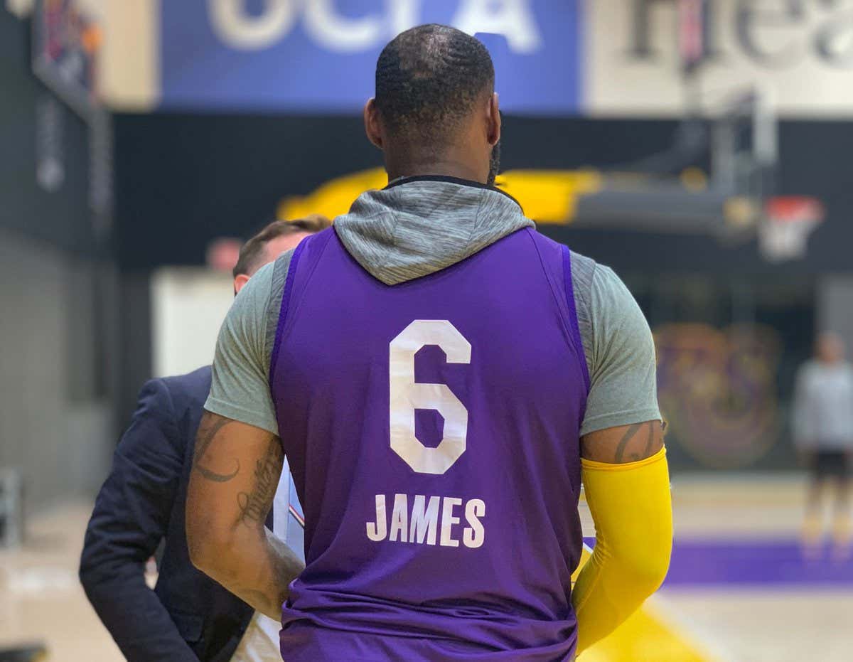 Here's Why LeBron James Is Wearing No. 6 on His Practice Jersey