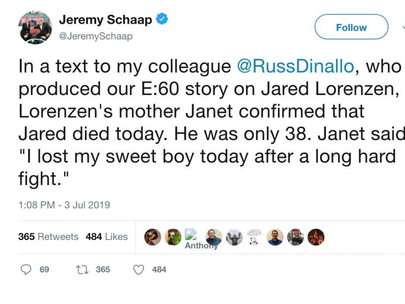 RIP Jared Lorenzen Barstool Sports