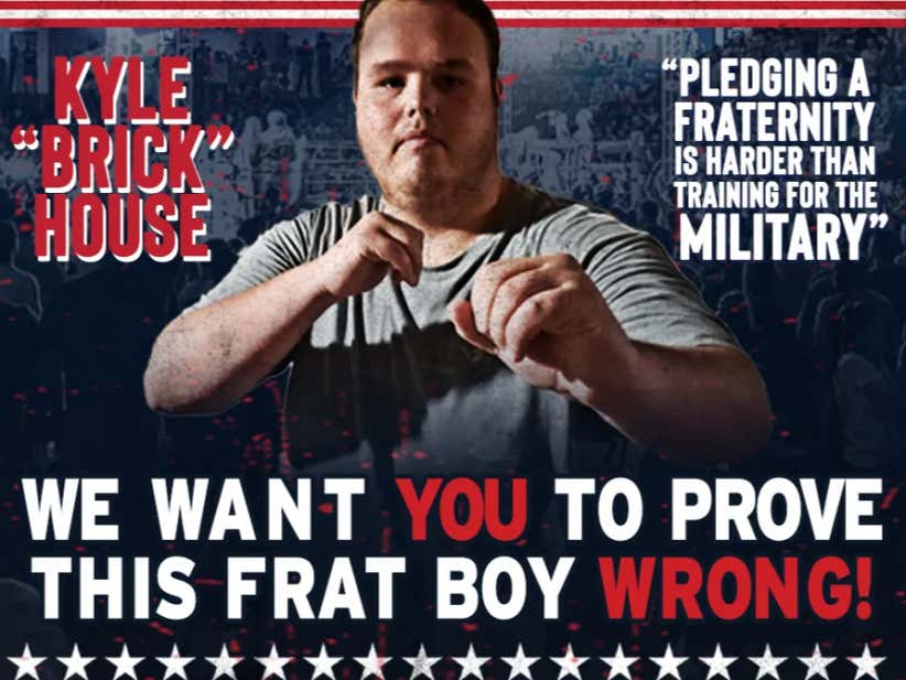 Is Pledging For A Fraternity Tougher Than Military Training? Frat Boy Brickhouse Finds Out On July 19th