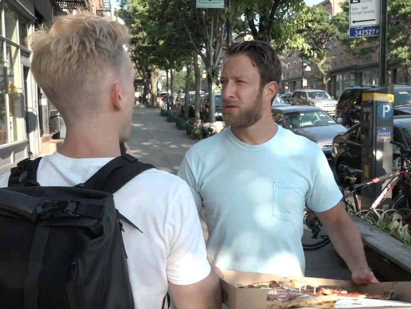 Barstool Pizza Review - Table 87 (Brooklyn) Bonus Building Climber