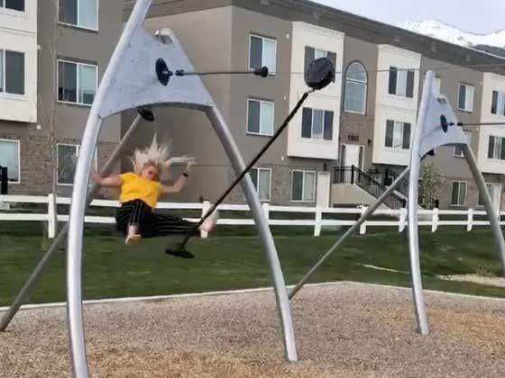 Chick Gets Wrecked On The Playground