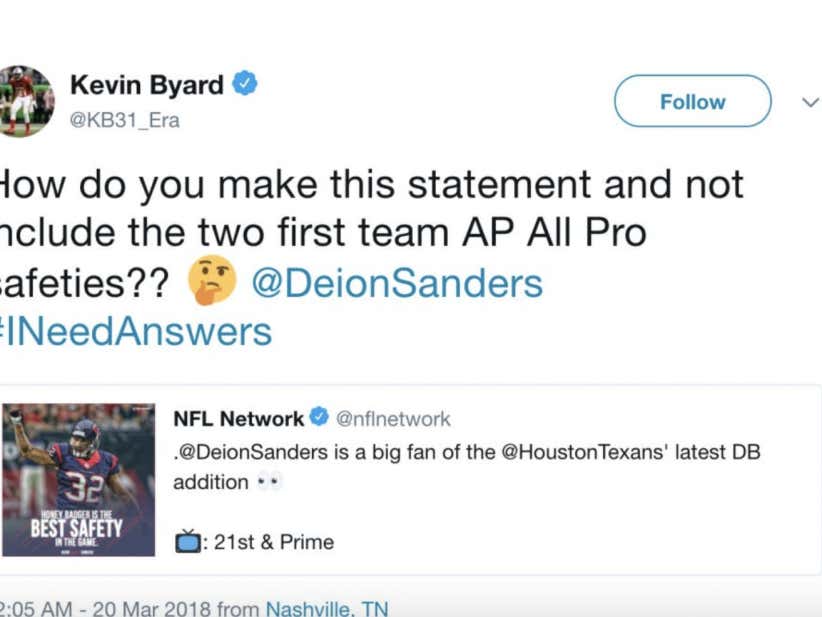 Remember When Deion Sanders Didn't Know Who Kevin Byard Was And Called Him "Just A Fan"? Yeah