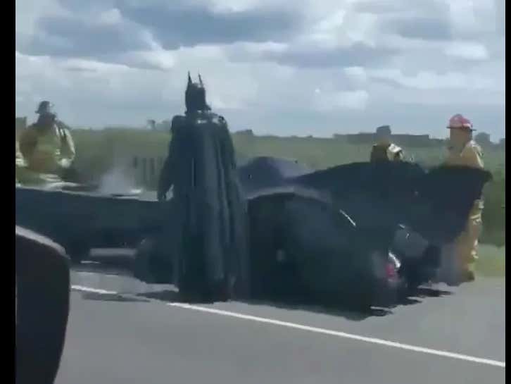 VIDEO: Gotta Hate When Your Batmobile Breaks Down
