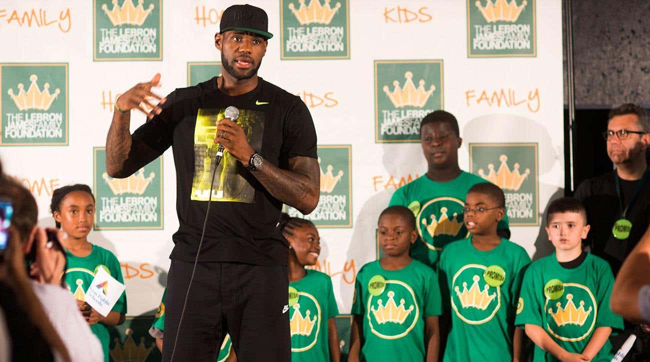 lebron james kids school