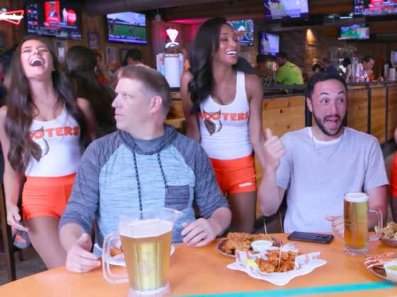 Brandon and I Walk Into Hooters...
