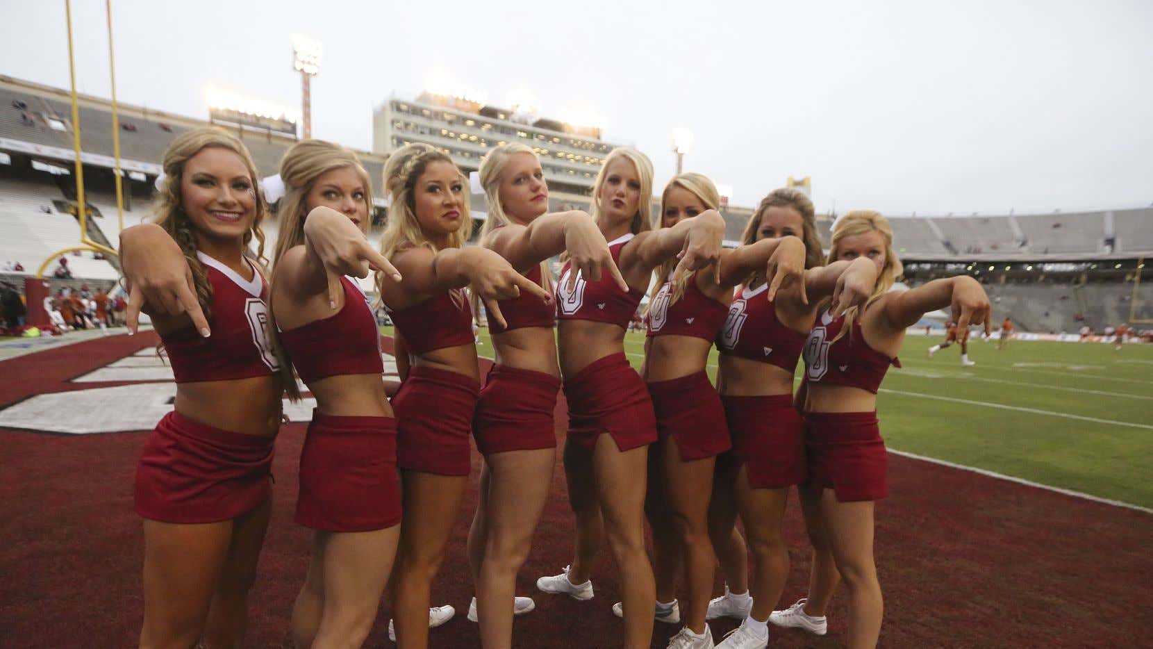 Orange Squad: Tori & Cambell - Pom Squad: Katherine M. - White... 