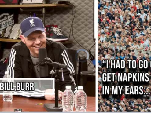 Bill Burr Stuffs Napkins In His Ears When He Goes To Football Games