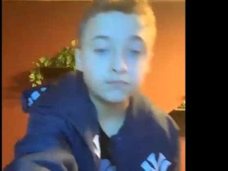 Warning:  This Yankees Video Is NOT FAMILY FRIENDLY and This Kid WILL NOT Take A Chill Pill