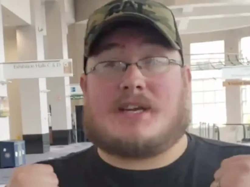 All 300 LBS Of The Connecticut Flesh Hammer Wants To Bash A Patriots Fan In Providence