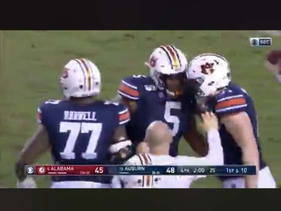 Auburn (+3.5) beats Alabama outright (+155) off this missed FG. Auburn wins it 48-45 over Bama.
