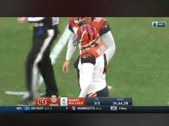 Bengals kick a field goal down 11 with 16 seconds to play to hit the over (43.5)