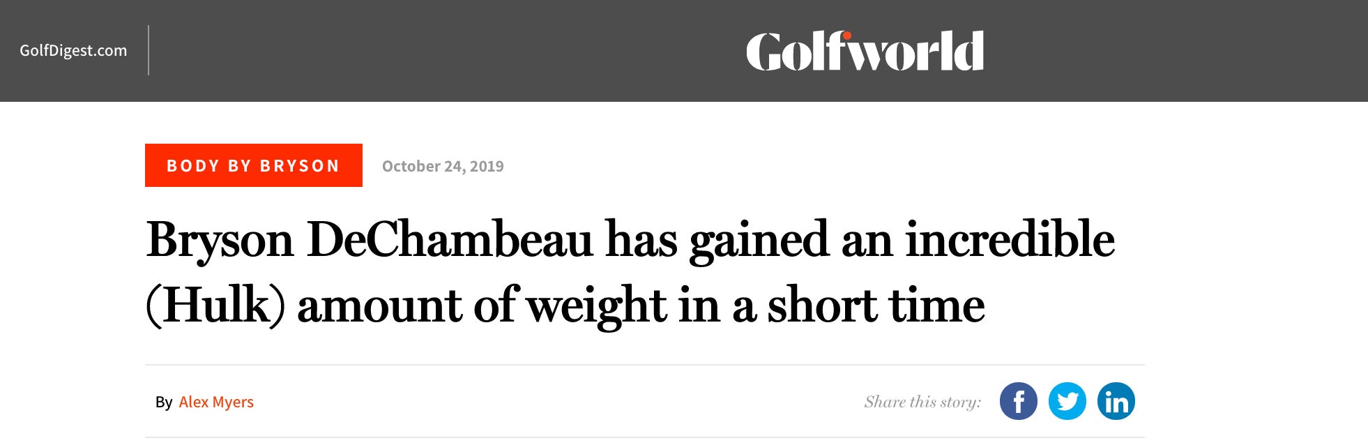 Bryson DeChambeau Is Absolutely YOKED Now Barstool Sports