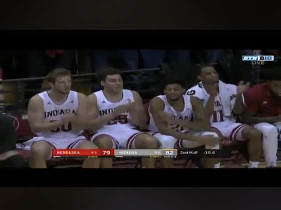 Nebraska (+1300) hits this HUGE three to push the game to OT against Indiana
