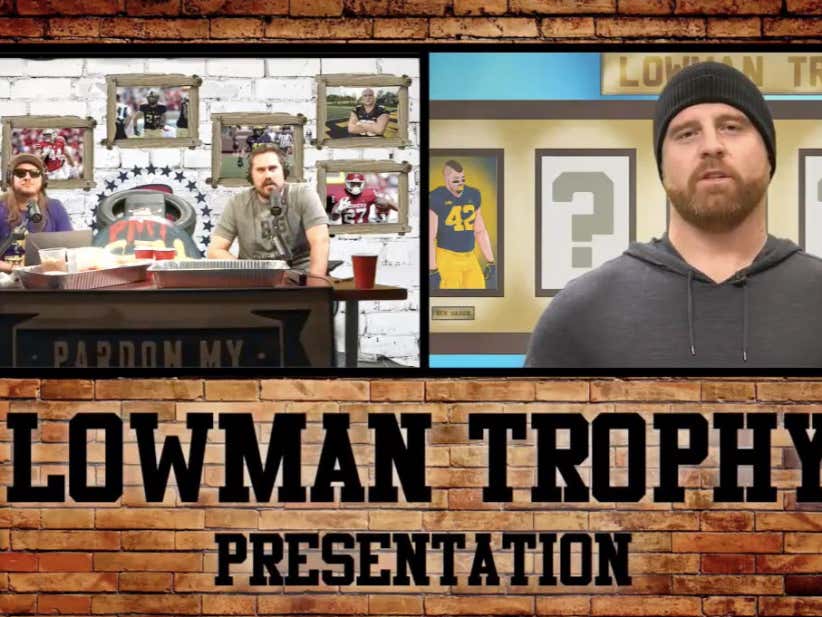 The 2019 Pardon My Take Lowman Trophy Award Presentation, Given To The Nations Top College Fullback.