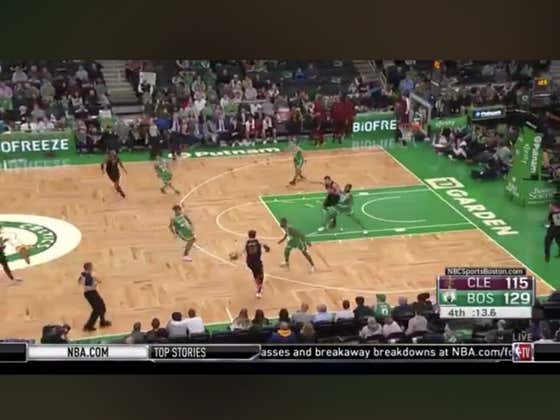 Cavs score on the final shot of the game to cover +14 against the Celtics