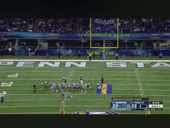 Memphis and Penn State scored a total 58 first half points. The O/U for the game is 60