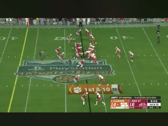 Clemson was +325 live bet when they trailed 16-0.