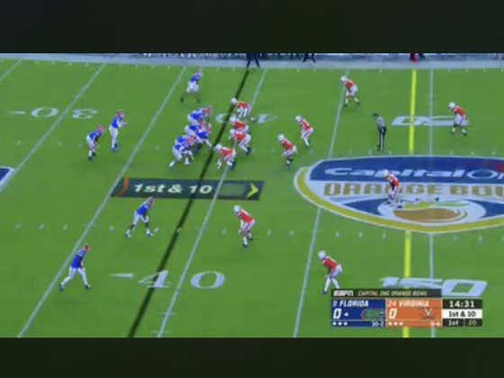 Florida (-16) jumps out to an early 7-0 lead on this house call by Lamical Perine