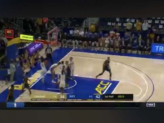 Canisius hits a running floater as time expires in the half to cover 1H +8