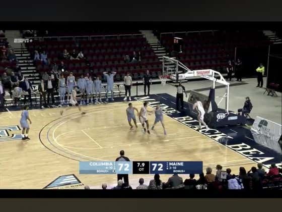 Maine (+240) hits a a DEEP three at the buzzer to beat Columbia 75-72