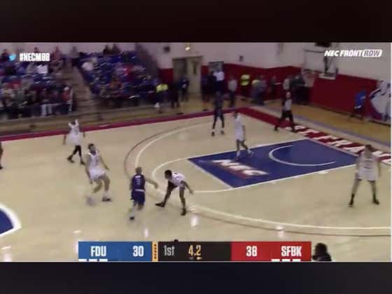 Fairleigh Dickinson with a layup before the half ends to hit the 1H over 69.5