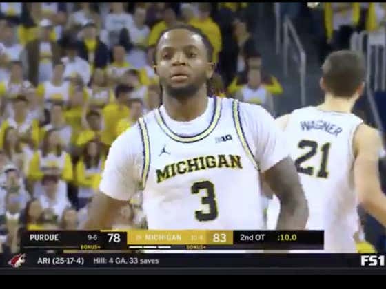 Simpson hits two free throws at the end of double OT to secure the cover for Michigan (-5.5)