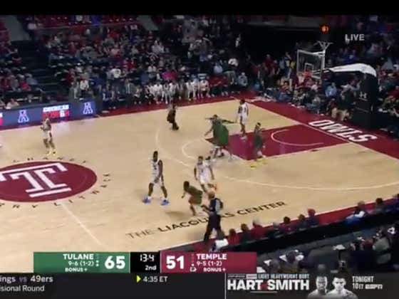 Tulane (+9.5) went on the road and won outright (+400) beating Temple 65-51